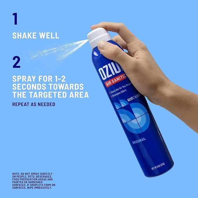 Ozium 8 Oz. Air Sanitizer & Odor Eliminator for Homes, Cars, Offices and More, Original Scent, Pack of 1
