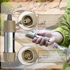 Miniwell L630 Portable Water Filter with Upgraded Vacuum Packaging - 25 Year Storage, Long Lasting and Versatile Usage Options, 2 Pack Filters,Bucket Connectors and Hoses