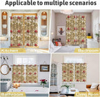 2 Panel Kitchen Cafe Curtains, Desert Camels Sunlight Filtering Nature Air Through, Home Decor Window Covering Tier Curtains for Living Room 104W x 96L inch Tropical Palm Trees Sand Cords Brown