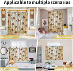 2 Panel Kitchen Cafe Curtains, Desert Sand Camel Sunlight Filtering Nature Air Through, Home Decor Window Covering Tier Curtains for Living Room 80W x 84L inch Summer Tropical Animals Vintage Beige