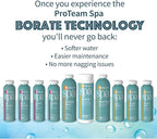 Proteam Spa Filter Clean - Spa Filter Cleaner for hot tub - Hot tub Filter Cleaner Soaking Solution with SplashWiz Hot Tub Chemicals Care Guide - Made in USA (1 pt) (2 Pack)