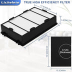 HAPF600 Filter Replacement for Holmes HAPF600 Air Puri-fier, 4 Filter + Carbon Pre-filters, Part HAPF600 HAPF600D HAPF600D-U2 HAP615 HAP625 HAP650 HAP725 HAP750
