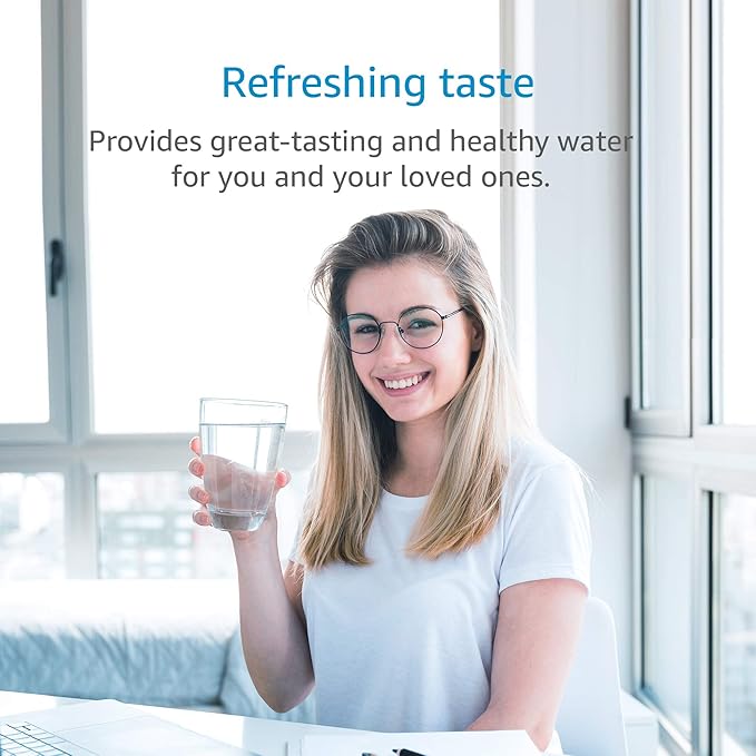 AQUA CREST RC 1 EZ-Change Basic Water Filtration Replacement, Replacement for Culligan® IC-EZ-1, US-EZ-1, RV-EZ-1, Brita® USF-201, USF-202, DuPont® WFQTC30001, WFQTC70001, 3K Gallons (Pack of 2)