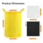 5 Gallon Filter Bag, 5 Pack Mesh Filter Bags with Handle 25-220 Micron Bags for Hydroponics, Brewing, Gardening, Reusable Straining Bag with Filter Screen and Storage Pouch