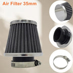 Semimo 35mm Air Filter – OEM Replacement Universal Cone Cleaner for 50cc–125cc ATV Quad Dirt Pit Bike Go Kart Scooter Moped | High Flow Washable Clamp-On Intake
