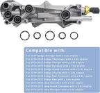926-959 Aluminum Engine Oil Filter Housing Oil Cooler Kit with Gaskets & Sensors Compatible with 2011-2016 Chrysler Charger Challenger Journey Wrangler Ram Promaster 3.6L (normal)