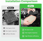 Engine+Cabin Air Filters Fit for 2019-2026 Silverado 1500＆Sierra 1500, 2021-2026 Tahoe＆Suburban＆Yukon, 2021-2026 Escalade Engine Air Filter Replacement Accessories CF11966 CA12405