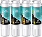 ICEPURE PRO UKF8001 NSF401&473&53&42 Certified Replacement Everydrop EDR4RXD1, Filter 4, Maytag UKF8001AXX UKF8001P, Whirlpool 4396395 WF-UKF8001 FMM-2 MPF15090 SGF-M9 Refrigerator Water Filter 4PACK