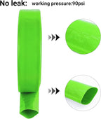 1-1/2" (Flat 2.6’’ width) x 100 FT Pool Backwash Hose, Green Heavy Duty Reinforced PVC Lay Flat Water Discharge Hose for Swimming Pool Filter Pump,with 2 Clamp