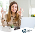Crystala Filters Compatible with Samsung DA29-00020B Refrigerator Water Filter, DA29-00020A/B, DA29-00020B-1, HAF-CIN/EXP, 46-9101, RF4267HARS, RF25HMEDBSR, RF28HMEDBSR, RS25J500DSR, 1 Pack