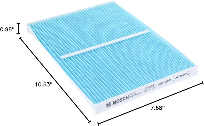 BOSCH 6061C HEPA Cabin Air Filter - Compatible with Select Nissan Rogue, Sentra