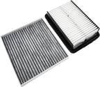 OPBU160-10881 Cabin and Engine Air Filter for Hyundai Kona (2018-2023),Veloster (2019-2021),and for Kia Soul (2020-2024).Replacement for CA12057,28113-F2000,97133-D3000,CF12160.