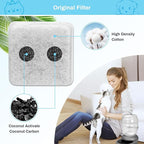 6 Pack Charcoal Replacement Filters for 0.5/1/2.5/4 GAL Gravity Waterer, YOIHABV Cat Fountain Filters, Dog Water Dispenser Filters, Pet Fountain Filter Replacement, Control Chlorine and Odor