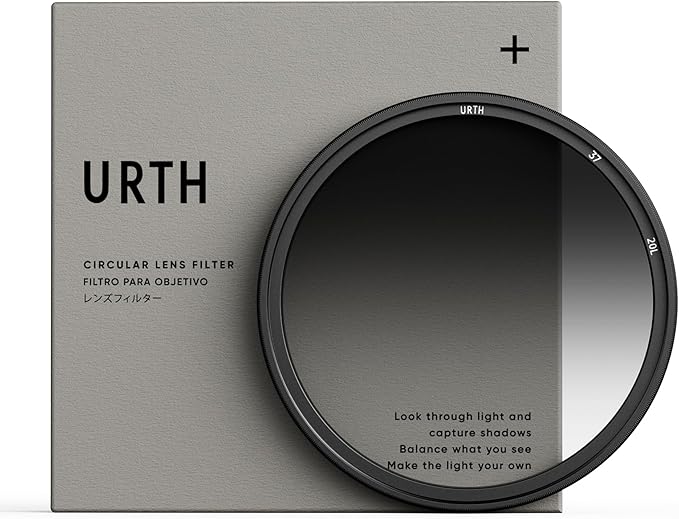 Urth 37mm Soft Graduated ND8 Lens Filter (Plus+) — 3-Stop, Ultra-Slim 20-Layer Nano-Coated Soft Grad Neutral Density Camera Lens Exposure Balance Filter