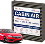 Premium Cabin Air Filter Replacement CP134 (CF10134) with Activated Carbon Washable/Reusable Compatible with Honda & Acura Vehicles by LifeSupplyUSA