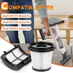 6Pack IW3511 HEPA Filters Replacement for Shark Detect Pro Cordless Vacuum Handheld IW3511 IW1111 IW1120 IW1615, 3 HEPA filters + 3 Hand vac pre-motor filters