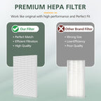 115115 Replacement Filters A Size 21 for Winix PlasmaWave 5300-2, C535, 6300, 5300, 6300-2, P300, AM90, 9000, 5000, 5000B, C909, 9800 Air Purifier, 3 HEPA Filter + 3 Carbon Pre-Filters