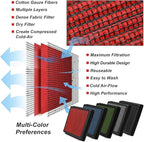 DNA Motoring AFPN-096-RD Clean Air Washable Drop In Panel Air Filter Fit 2.5L [Compatible with 03-06 Subaru Baja SOHC / 99-04 Forester / 99-04 Impreza / 96-04 Legacy 2.2&2.5L / 00-04 Outback]