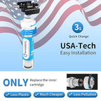 Under Sink Water Filter System, Reduce Heavy Metals/Chlorine/PFAS/PFOA/PFOS/Odor/Sediment, NSF/ANSI 42&53 Improve Taste, EZ Change Life Indication Mineral pH+ Under Sink Water Filter (Jumbo)