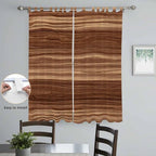 Brown Western Living Room Curtains 84 Inch Length, Window Curtains Tab Top, Vintage Farmhouse Wood Barn Door Light Filtering Window Treatments Drapes 52"x84" 2 Panel