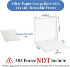 5 Pack 14x14x1 MERV 11 Air Filter Refills, Replaceable Filter Media only for 14x14x1 Reusable Frame (Frame Not Included)