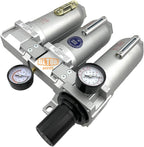 1" NPT SUPER DUTY Industrial Grade Filter Regulator Coalescing Desiccant Dryer System For Compressed Air Lines, Metal Bowls, Great For Paint Spray And Plasma Cutter (AUTO DRAIN)