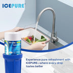 ICEPURE PP10BB 5 Microns 10" x 4.5" Whole House Sediment Water Filter Replacement Cartridge for Home, Compatible with RFC-BBSA, WFHD13001B, GXWH35F, GXWH30C, AP817, WHKF-GD25BB, 3 PACK
