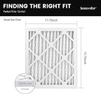 14x18x1 Air Filter MERV 8 (6-Pack), HVAC/Furnace AC Filter Replacement, Dust Defense–Comparable with MPR 600 & FPR 5 (Actual 13.75x17.75x0.75)