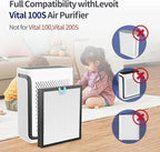 Vital 100S Replacement Filter for LEVOIT Vital 100S and 100S-P Air Purifier, 3-in-1 Efficiency Activated Carbon 100s Filter, Vital 100S-RF, LRF-V102-WUS,2pack white