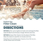 Proteam Spa Filter Clean - Spa Filter Cleaner for hot tub - Hot tub Filter Cleaner Soaking Solution with SplashWiz Hot Tub Chemicals Care Guide - Made in USA (1 pt) (2 Pack)