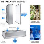 Fan Filter Unit Laminar-Flow-Hood Yzzwer - FFU HEPA Filters for Class 100/ISO 5 Cleanliness Clean Room Mycology and Mushroom Room Work 46" x 22.6" (HEPA Filter)