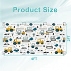 4 Pcs Fluorescent Light Covers for Ceiling Lights Construction Vehicle Excavators Trucks Mountains Decorative Magnets Light Filters for Office Home Classroom Must Haves 4’ x 2’