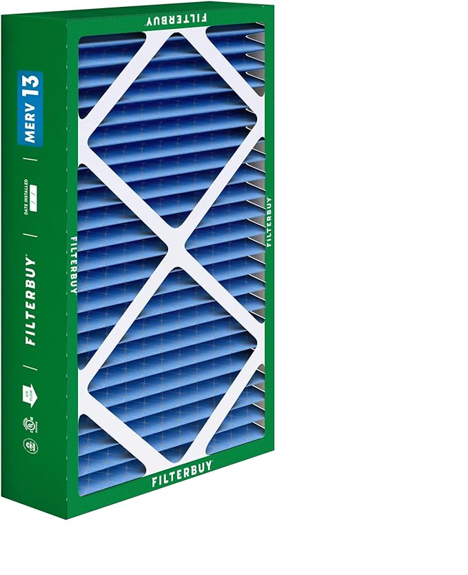 Filterbuy 16x26x5 Air Filter MERV 13 Optimal Smoke & Allergy Defense (3-Pack), Pleated HVAC AC Furnace Filters for Electro-Air, Emerson, White Rodgers, and More (Actual Size: 16.00 x 25.75 x 4.88)