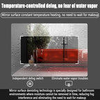 Backlit LED Illuminated Bathroom Mirror with LED Lights, Lighted Bathroom Makeup Wall Mounted Mirror with Demister Pad, Sensor Touch Switch, Horizontal/Vertical(H70*W110CM/H27.5*W43.3IN)