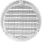 Vent Systems 5" Inch (Opening Dimensions) - Pack of 2 - White Soffit Vent Cover - Plastic Round Air Vent Grille - Built-in Mesh Screen - HVAC Register Louver for Bathroom, Home, Kitchen