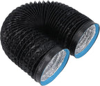Dioche 7 Inch Conditioner 7in Dryer Vent Exhaust Duct Hose - Flexible Insulated Air Ducting, 6.56ft for HVAC Systems, Kitchens & Greenhouses - Durable PVC Aluminum Foil Design