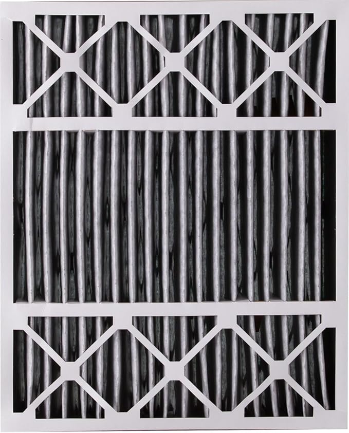 Nordic Pure 20x25x5 (Actual Size: 19 3/4 x 24 3/4 x 4 3/8) Lennox X6673 X6675 Replacement Air Filter MERV 8 + Carbon 2 Pack