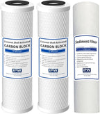 Compatible Replacement Pre-Filter Set For ROES-50, ROES-PH75, ROES-PHUV75, ROES-UV75-SS and ROES-UV75 Essence Series Reverse Osmosis Water Filter System Stage 1-3