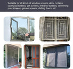 20x20 Mesh Window Screen mesh High Light Transmission, Durable Netting for Doors & Windows Easy Install/DIY-Friendly 【Black, 40''X125''（102X320cm)】