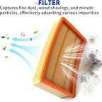 31345012010 Flat pleated dust collector filter cartridge suitable for Fein Turbo I and II series including HEPA and Set models etc Compatible With 9-20-27 9-20-28