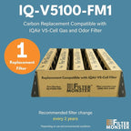 Filter-Monster - Replacement Air Filter - Compatible with IQAir HealthPro Series V5-Cell Gas & Odor Filter