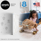 Simply 17.5x23.5x1 Air Filter, Merv 8, 6 Pack, For Home AC Furnace & HVAC (Actual Size: 17.5x23.5x"x0.75") DUST, Pet, & Allergy Control