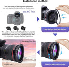 77mm Lens to 67mm Camera Lens Adapter,77mm to 67mm Filter Step-Down Ring Adapter Ring,Compatible All 67mm Filter Accessory