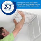 LotFancy 14x20x1 Air Filter MERV 13 4-Pack, Electrostatic Pleated HVAC Furnace Air Filter, Captures Pet Dander Smog Smoke, Actual Size: 13.75"x19.75"x0.75"