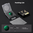 K&F CONCEPT Screw On Fit CPL Filter for DJI Osmo Action 6, Circular Polarizers Filters, Top Optical Glass with Multi-Coated Anti-Glare Reduce Reflections Action Camera Accessories