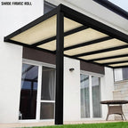 TANG Sun Shade Fabric Roll 8'x96' Shade Cloth for Garden Beige HDPE Mesh Shading Pergola Cover Replacement Canopy, 95% Blockage Sunshades for Outdoor Patio Backyard Plant