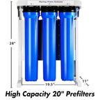 iSpring RCB3P Tankless Reverse Osmosis Filtration System, 300 GPD Under Sink RO System, Reduces TDS, 1.5:1 Pure to Drain, Booster Pump & Pressure Gauge for Residential & Light Commercial Use
