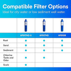 3M Aqua-Pure AP917HD-S Genuine Whole House Sanitary Quick Change Replacement Water Filter for AP904 System, Reduces Sediment, Chlorine Taste and Odor, and Scale