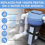 150295 SW-2 Water Filter Housing Wrench - 4.9 inch ID, Big Blue Filter Wrench Fits for Pentair Pentek/Everpure 4 3/4″ Standard Housings, American Plumber #152037/ww34, 10"x2.5" and 20"x2.5" Housings