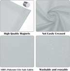 Fluorescent Light Covers - Classroom Covers for Ceiling Lights, 1 PCS 4 x 2 Feet Magnetic Light Filters, Classroom, Office Decor (Light Gray)